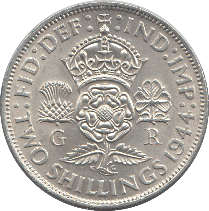 1944 TWO SHILLINGS ( UNC ) - TWO SHILLINGS - Cambridgeshire Coins