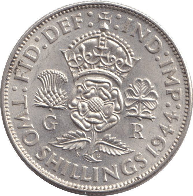 1944 TWO SHILLINGS ( UNC ) - TWO SHILLINGS - Cambridgeshire Coins