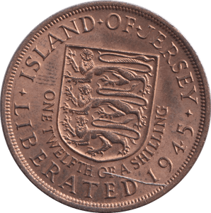1945 1/12 SHILLING - PENNY - Cambridgeshire Coins