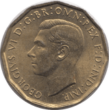 1945 BRASS THREEPENCE ( UNC ) - THREEPENCE - Cambridgeshire Coins