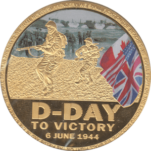 1945 D - DAY MEDALLION - WORLD COINS - Cambridgeshire Coins