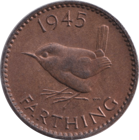 1945 FARTHING ( UNC ) - FARTHING - Cambridgeshire Coins