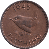 1945 FARTHING ( UNC ) - FARTHING - Cambridgeshire Coins