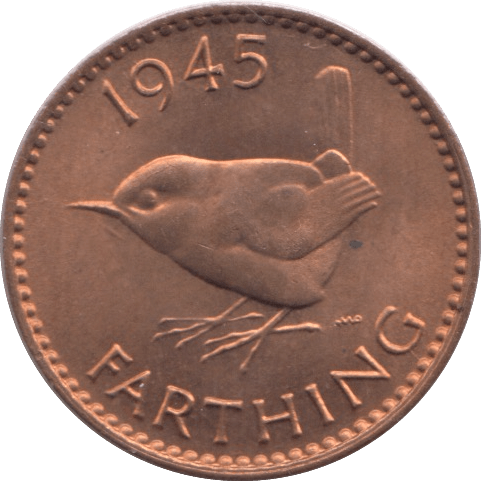 1945 FARTHING ( UNC ) - Farthing - Cambridgeshire Coins