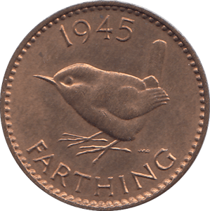 1945 FARTHING ( UNC ) - FARTHING - Cambridgeshire Coins