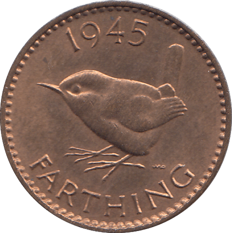 1945 FARTHING ( UNC ) - FARTHING - Cambridgeshire Coins