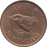 1945 FARTHING ( UNC ) - FARTHING - Cambridgeshire Coins