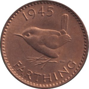1945 FARTHING ( UNC ) - FARTHING - Cambridgeshire Coins