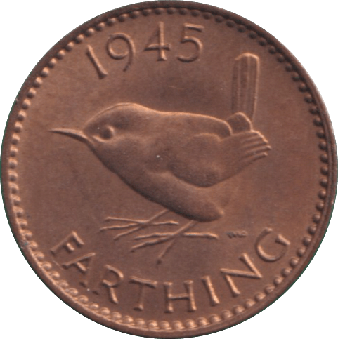 1945 FARTHING ( UNC ) - FARTHING - Cambridgeshire Coins