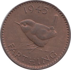 1945 FARTHING ( UNC ) - HALFPENNY - Cambridgeshire Coins