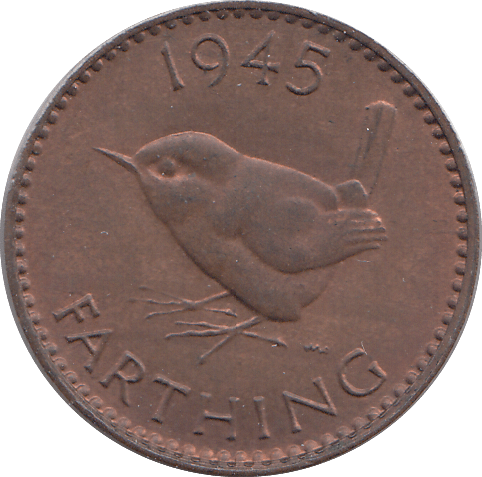 1945 FARTHING ( UNC ) - HALFPENNY - Cambridgeshire Coins