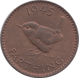 1945 FARTHING ( UNC ) - HALFPENNY - Cambridgeshire Coins