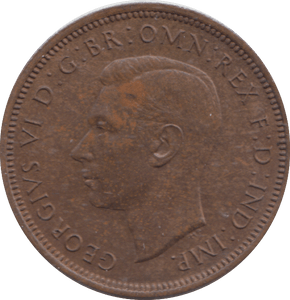 1945 HALF PENNY ( AUNC ) - HALFPENNY - Cambridgeshire Coins