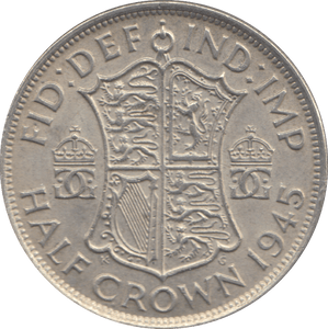 1945 HALFCROWN ( AUNC ) - HALFCROWN - Cambridgeshire Coins