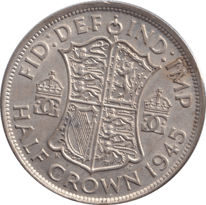 1945 HALFCROWN ( AUNC ) - HALFCROWN - Cambridgeshire Coins
