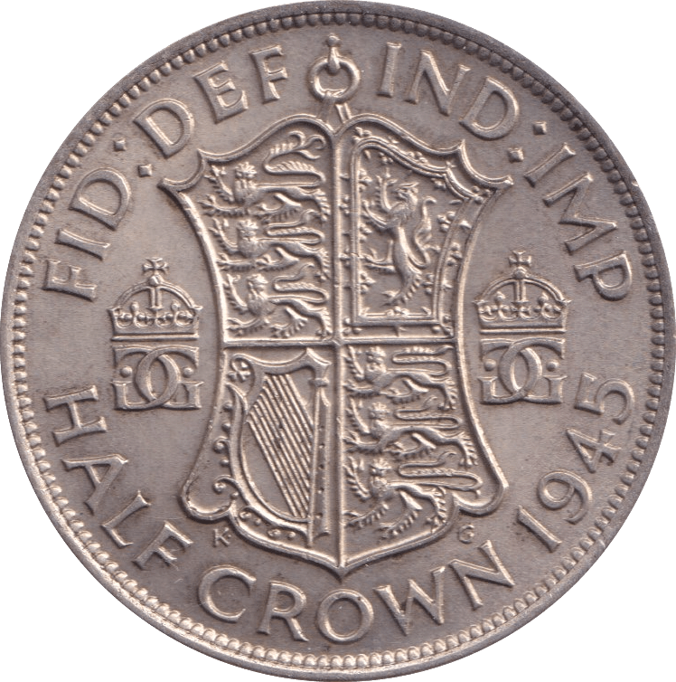 1945 HALFCROWN ( AUNC ) - Halfcrown - Cambridgeshire Coins