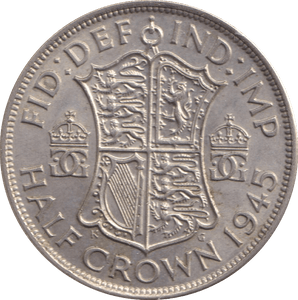 1945 HALFCROWN ( AUNC ) - HALFCROWN - Cambridgeshire Coins