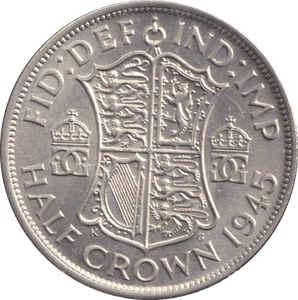 1945 HALFCROWN ( AUNC ) - WORLD COINS - Cambridgeshire Coins