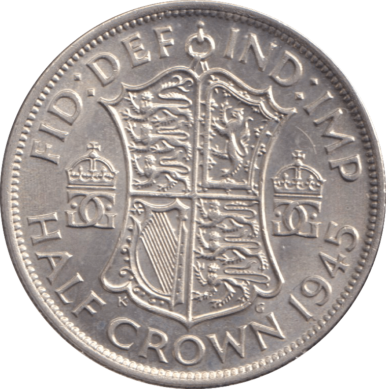 1945 HALFCROWN ( AUNC ) - WORLD COINS - Cambridgeshire Coins