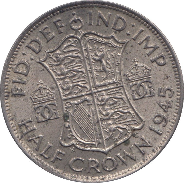 1945 HALFCROWN ( EF ) - WORLD COINS - Cambridgeshire Coins