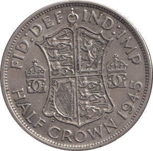 1945 HALFCROWN ( GVF ) - HALFCROWN - Cambridgeshire Coins