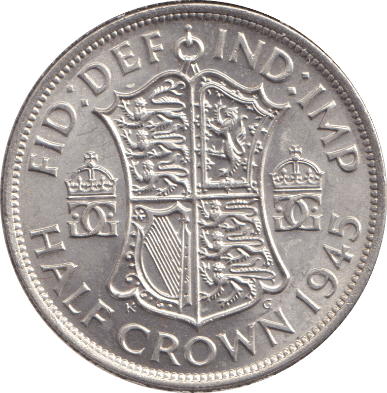 1945 HALFCROWN ( UNC ) 2 - HALFCROWN - Cambridgeshire Coins