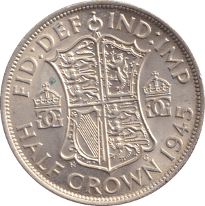 1945 HALFCROWN ( UNC ) - HALFCROWN - Cambridgeshire Coins