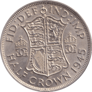 1945 HALFCROWN ( UNC ) - HALFCROWN - Cambridgeshire Coins
