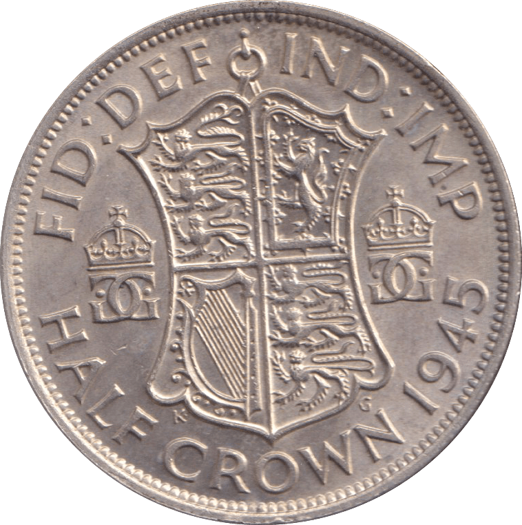 1945 HALFCROWN ( UNC ) - HALFCROWN - Cambridgeshire Coins