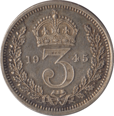 1945 MAUNDY THREEPENCE ( UNC ) - MAUNDY THREEPENCE - Cambridgeshire Coins