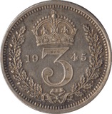 1945 MAUNDY THREEPENCE ( UNC ) - MAUNDY THREEPENCE - Cambridgeshire Coins
