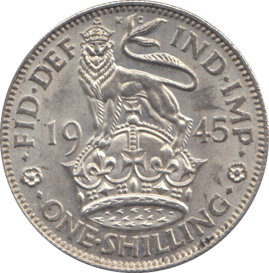 1945 ONE SHILLING ( AUNC ) - SHILLING - Cambridgeshire Coins