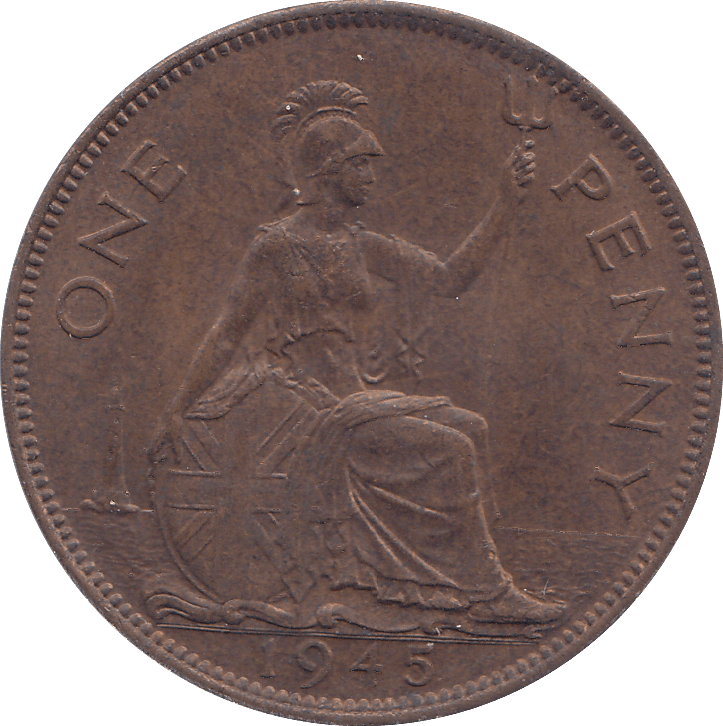 1945 PENNY ( AUNC ) - PENNY - Cambridgeshire Coins