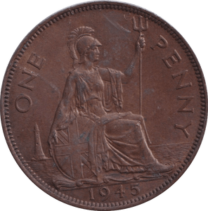 1945 PENNY ( UNC ) - PENNY - Cambridgeshire Coins