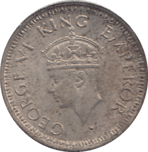 1945 QUARTER RUPEE INDIA - WORLD COINS - Cambridgeshire Coins