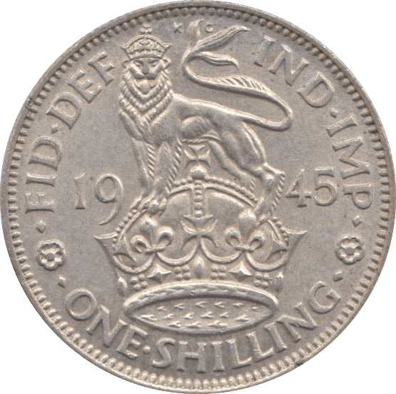 1945 SHILLING ( EF ) - SHILLING - Cambridgeshire Coins