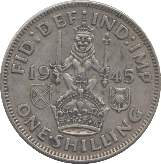 1945 SHILLING ( EF ) - SHILLING - Cambridgeshire Coins