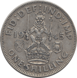 1945 SHILLING ( EF ) - SHILLING - Cambridgeshire Coins