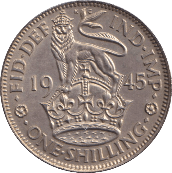 1945 SHILLING ( EF ) - SHILLING - Cambridgeshire Coins