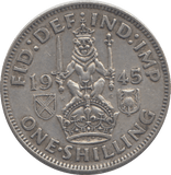 1945 SHILLING ( EF ) - SHILLING - Cambridgeshire Coins