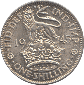 1945 SHILLING ( EF ) - SHILLING - Cambridgeshire Coins