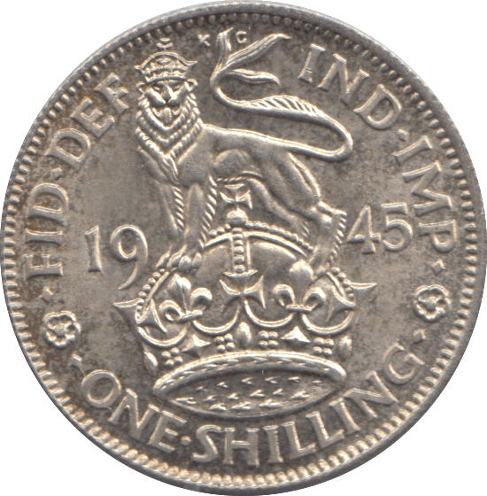 1945 SHILLING ( EF ) - SHILLING - Cambridgeshire Coins
