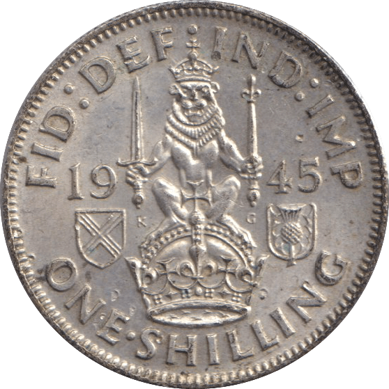 1945 SHILLING ( EF ) - SHILLING - Cambridgeshire Coins