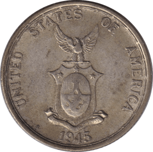 1945 SILVER 50 CENTS - WORLD COINS - Cambridgeshire Coins