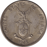 1945 SILVER 50 CENTS - WORLD COINS - Cambridgeshire Coins