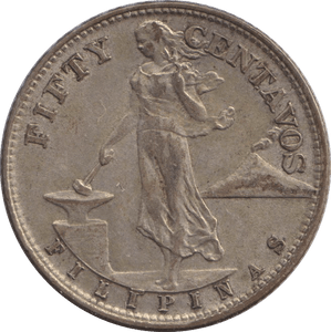 1945 SILVER 50 CENTS - WORLD COINS - Cambridgeshire Coins