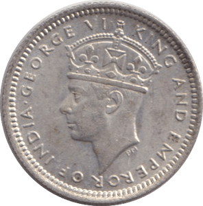 1945 SILVER FIVE CENTS MALAYA - SILVER WORLD COINS - Cambridgeshire Coins