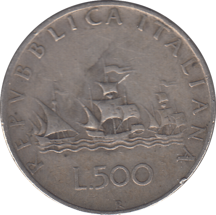 1945 SILVER ITALY 500 LIRE - SILVER WORLD COINS - Cambridgeshire Coins