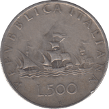 1945 SILVER ITALY 500 LIRE - SILVER WORLD COINS - Cambridgeshire Coins