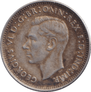 1945 SILVER SIXPENCE AUSTRALIA - SILVER WORLD COINS - Cambridgeshire Coins